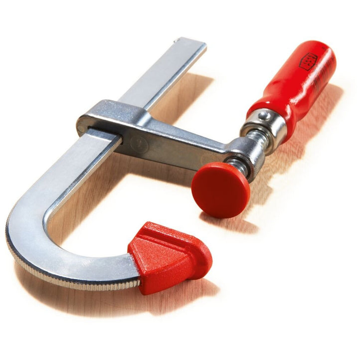 Bessey LMU2.004 Clamp, woodworking, F-style, zinc jaws, swivel pads, 2 In. x 4 In., 330 lb