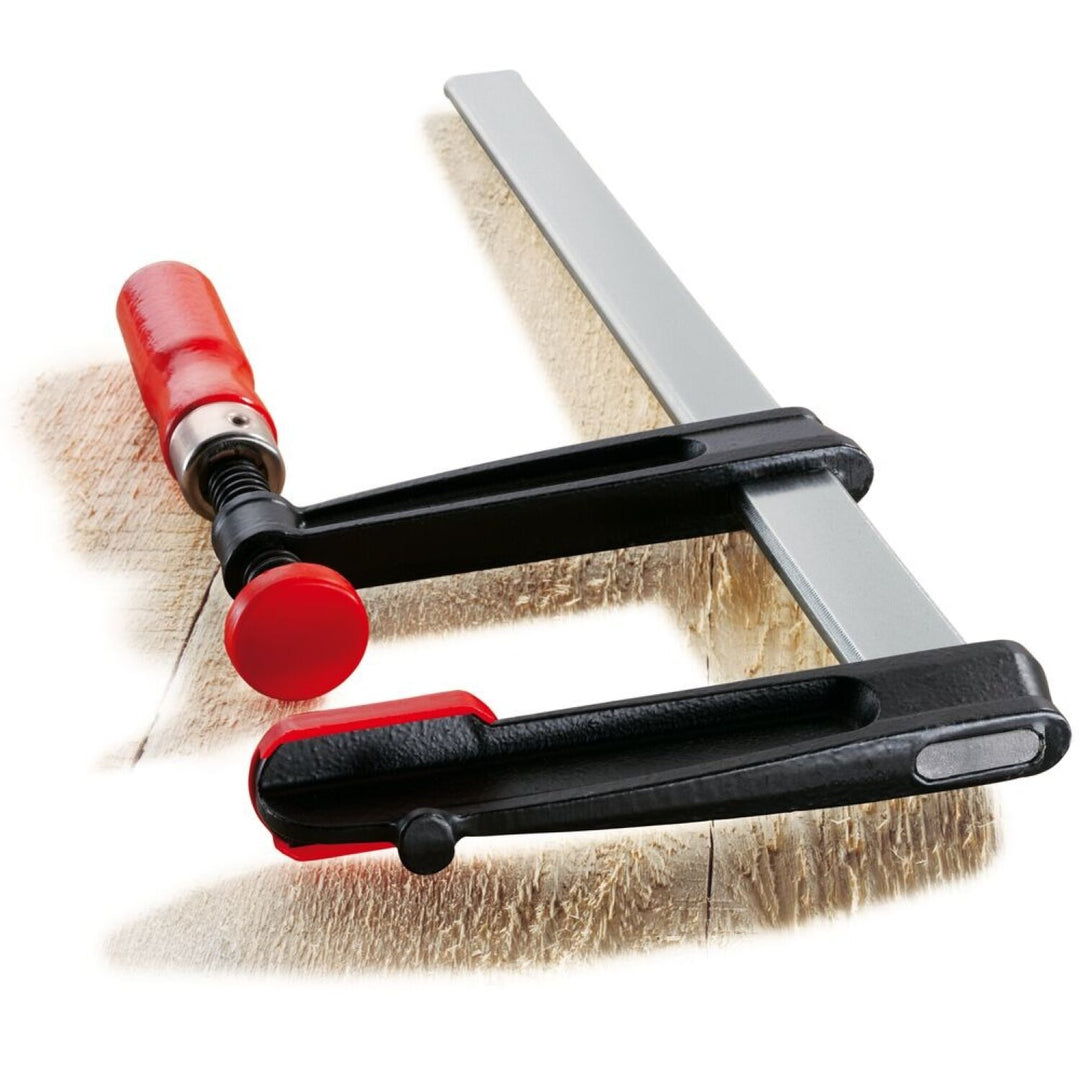 Bessey TC7.016 Clamp, woodworking, F-style, flat rail, 7 In. x 16 In. , 1200 lb