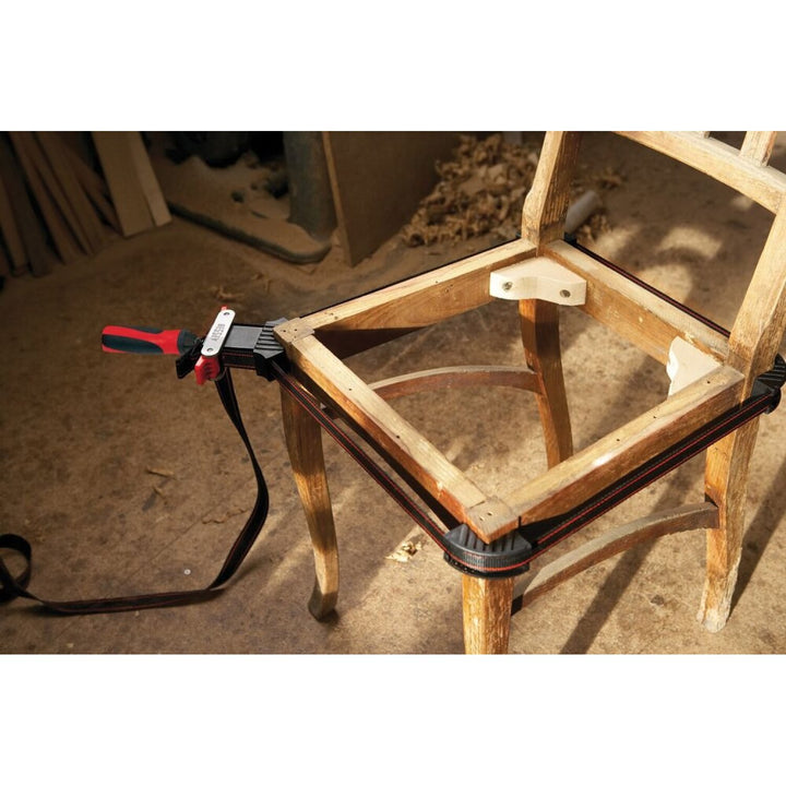 Bessey VAS400-CB Clamp, woodworking, strap clamp, 2K Handle, 12 ft. strap