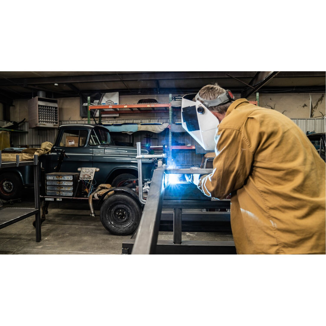 Bessey GS20K Clamp, welding, F-style, crimped on swivel pad, 8 In. x 4 In. , 880 lb