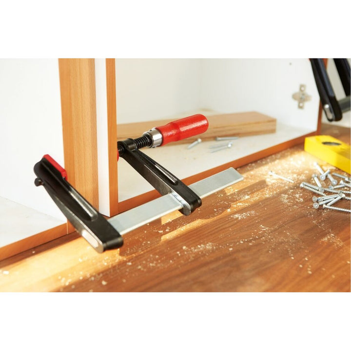 Bessey TC5.512 Clamp, woodworking, F-style, flat rail, 5.5 In. x 12 In. , 1200 lb