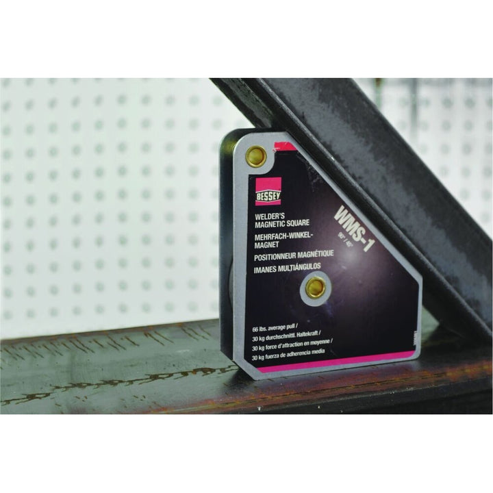Bessey WMS-5 Magnet, magnetic square, 90/45 degrees, 112 lbs pull