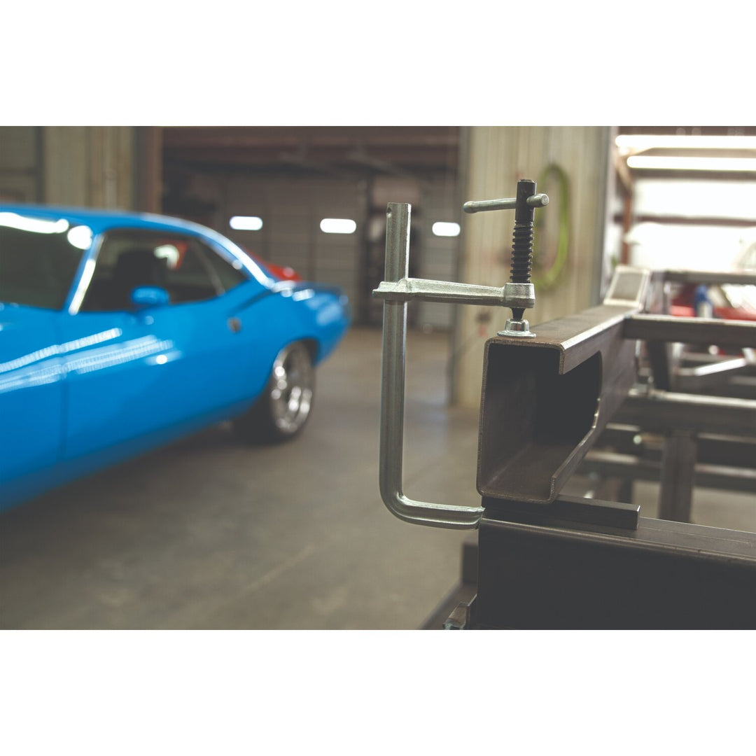 Bessey GS60K Clamp, welding, F-style, crimped on swivel pad, 24 In. x 5.5 In, 1200 lb