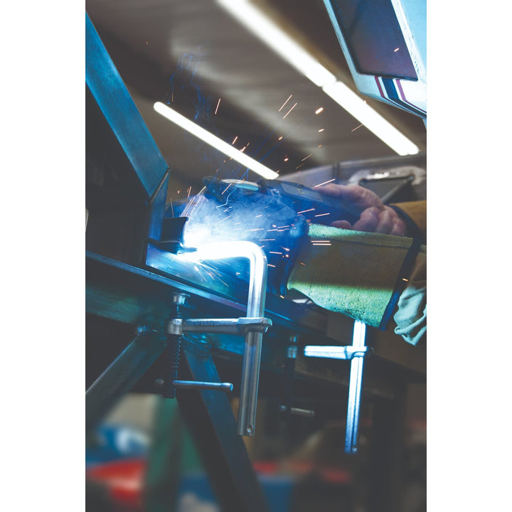 Bessey GS60K Clamp, welding, F-style, crimped on swivel pad, 24 In. x 5.5 In, 1200 lb