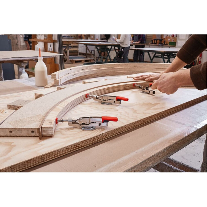 Bessey STC-IHH25 Auto adjust toggle clamp, horizontal push pull, flanged base