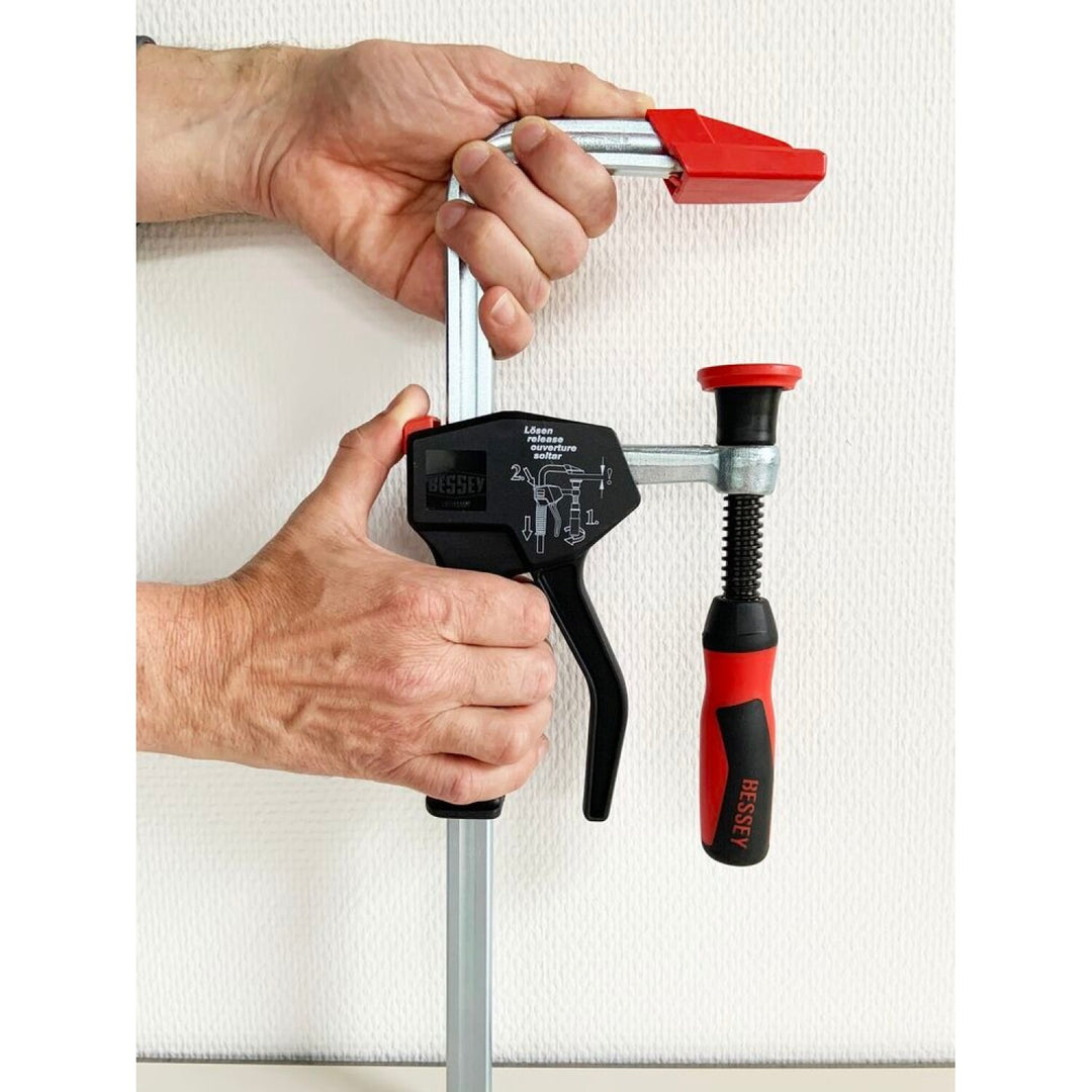 Bessey PG24 Clamp, one hand, PowerGrip, 2K Handle, 24 In. x 4 In., 1000 lb