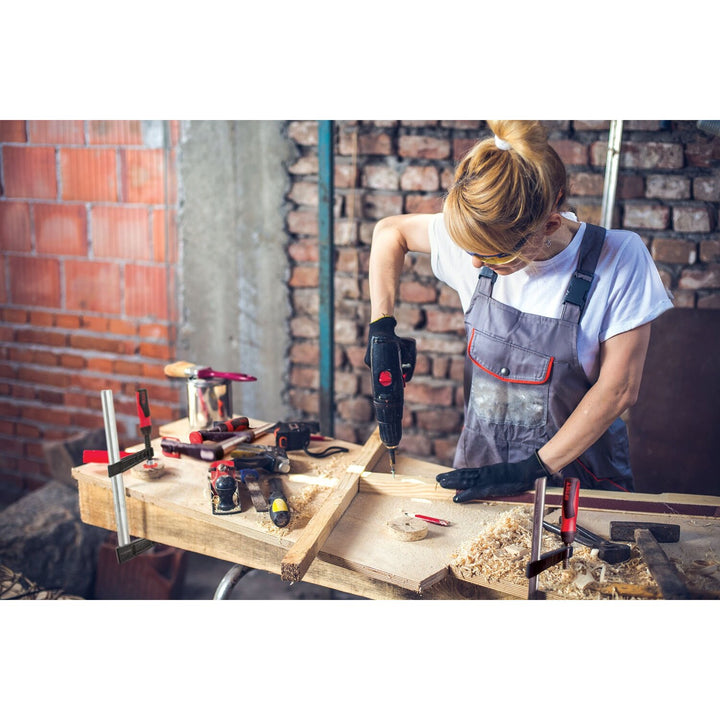 Bessey TG4.530+2K Clamp, woodworking, F-style, 2K handle, replaceable pads, 4.5 In. x 30 In., 1000 lb