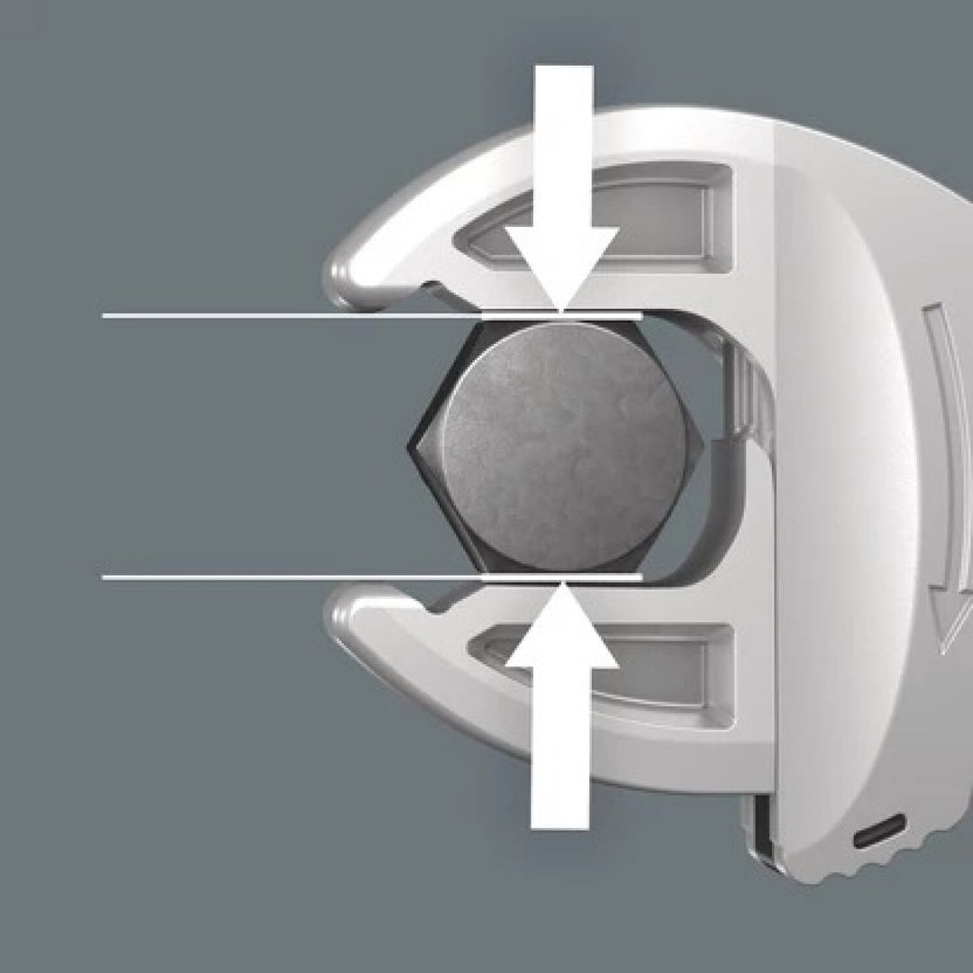 Wera 05020332001 006 Joker S/L Self-Setting Double Open-End Spanner 7/16"; 1/2", 5/8"; 11/16"; 3/4"