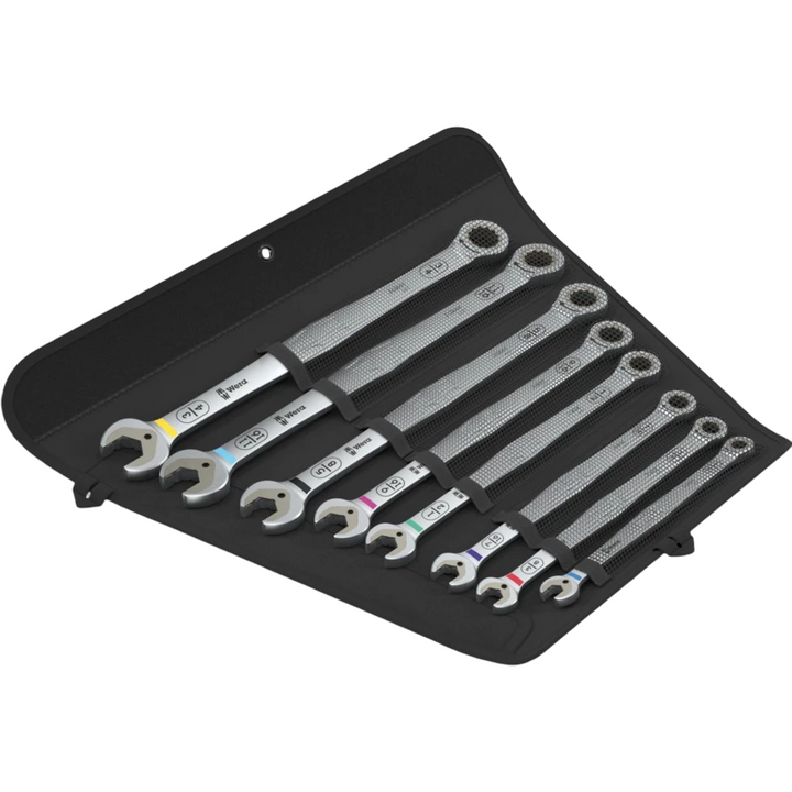 Wera 05020385001 6007 Joker Imperial 8 Set 1 Ratcheting Combination Spanner Set, Imperial, 8 Pieces