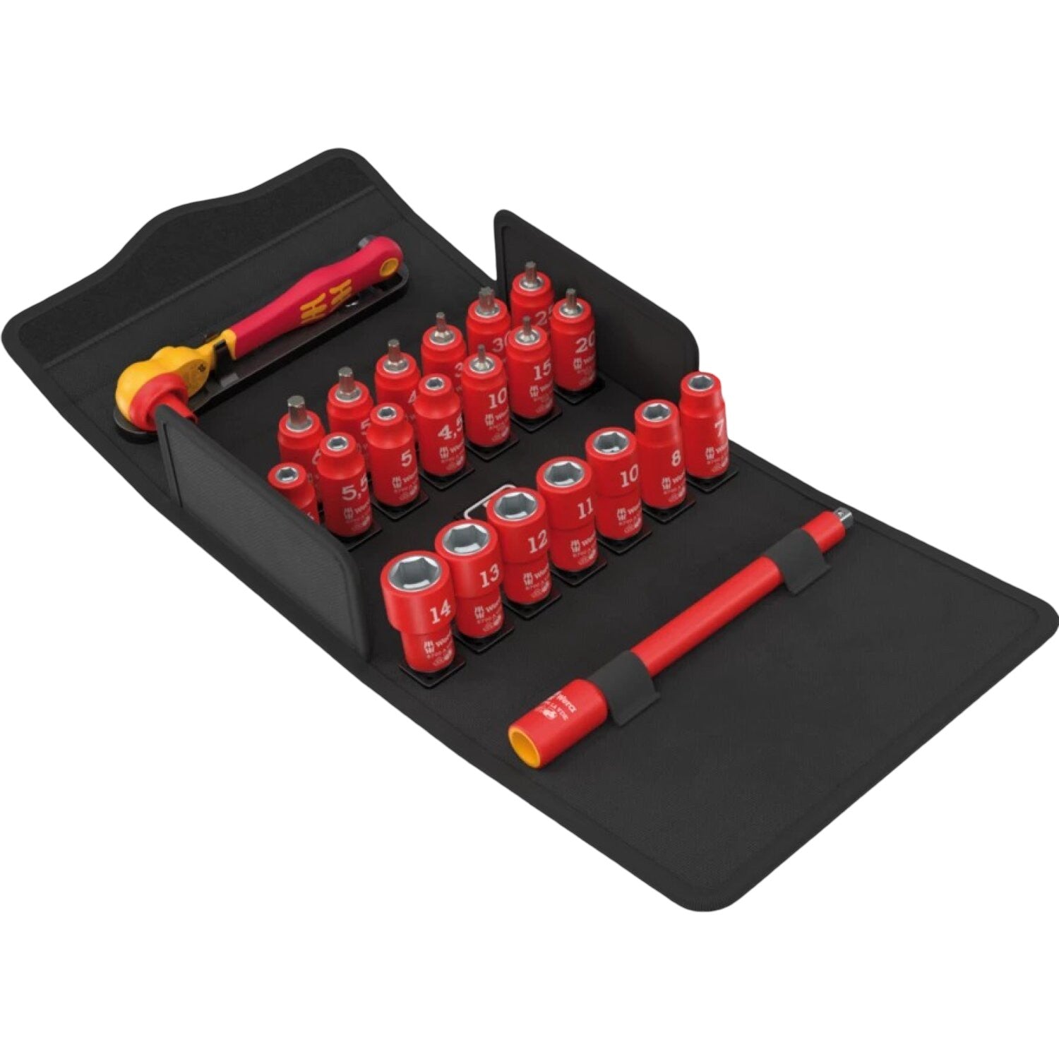 Wera 05004967001 8100 Sa Vde 1 Zyklop Ratchet Set, Insulated