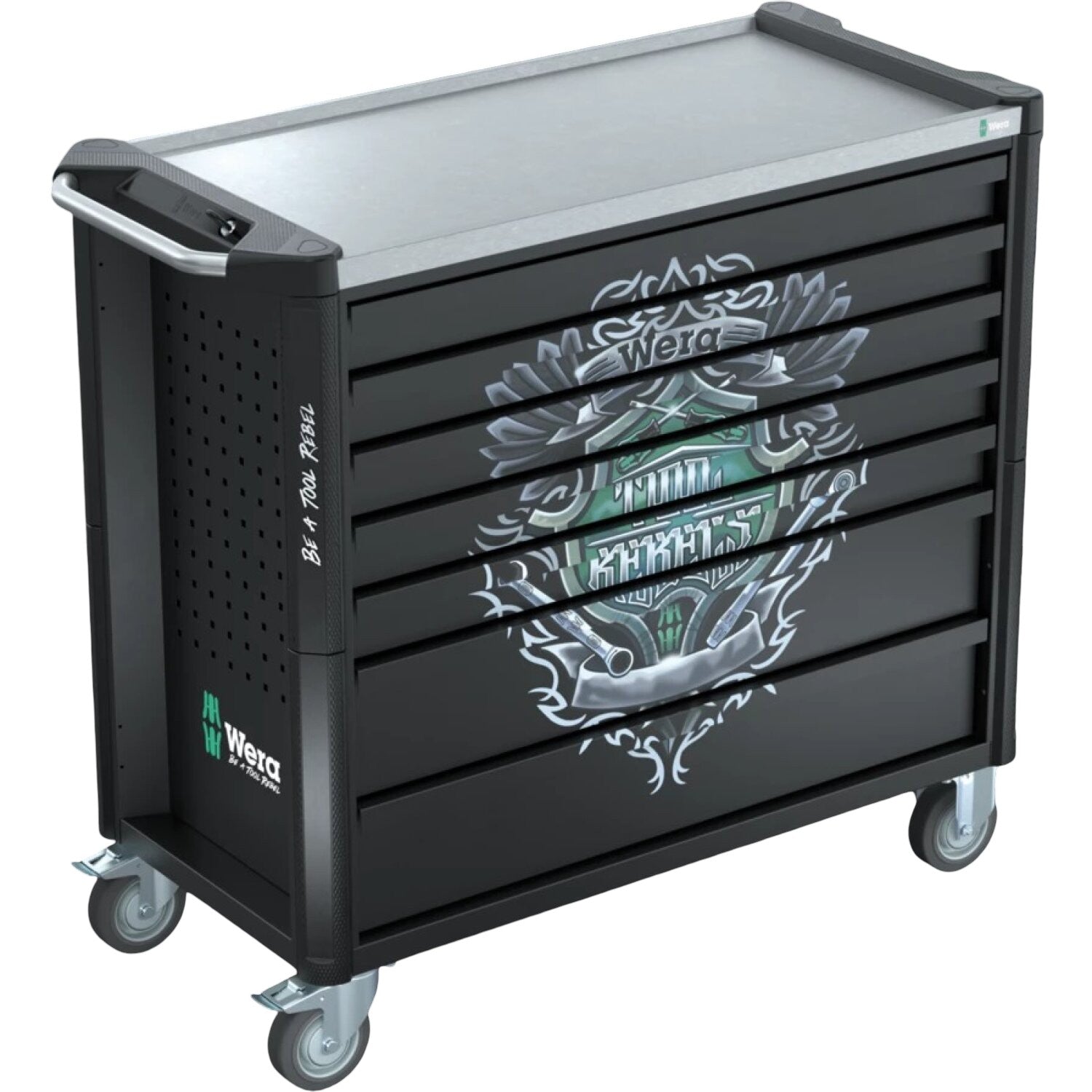 【美品】アンチショルド　ローラ　38 Wera 05150132001 9702 Tool Rebel Roller Cabinet Stainless Xxl 2
