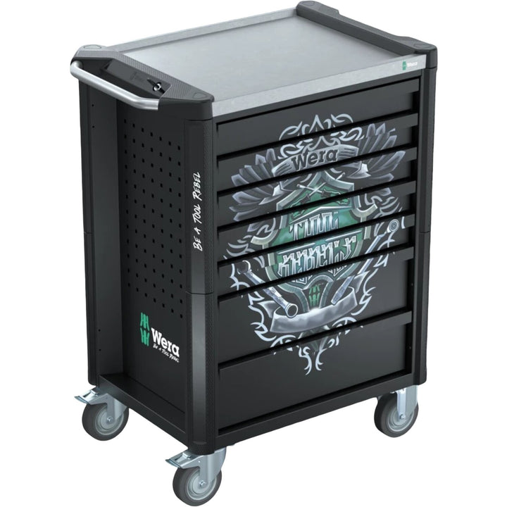 Wera 05150135001 9705 Tool Rebel Roller Cabinet Stainless 1, 177 Pieces
