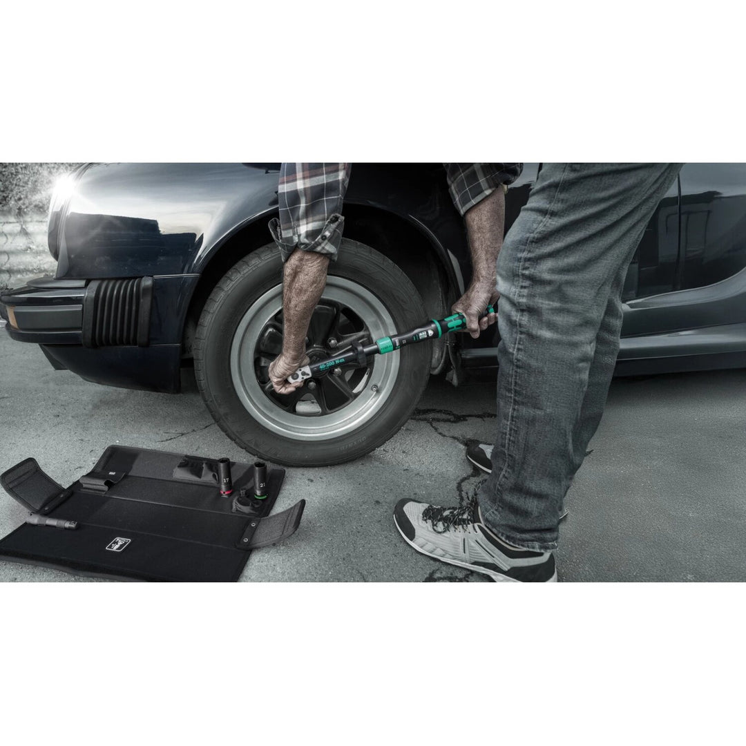 Wera 05075790001 Click-Torque Lock C 3 Car Wheel Change Set 1, 6 Pieces