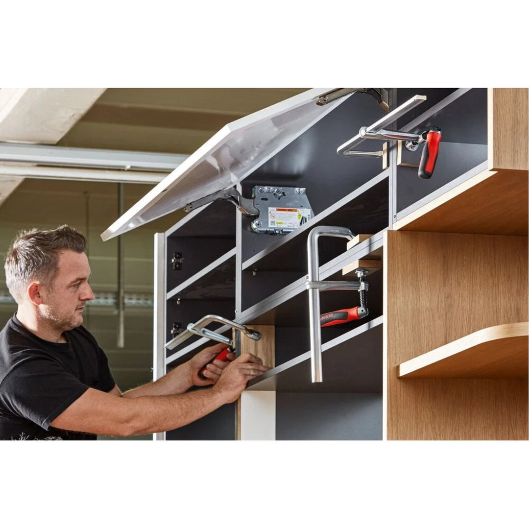 Bessey GZ60-12PH 24 in. All-Steel Screw Clamp with Pivot Handle, 4-3/4 in. Throat Depth