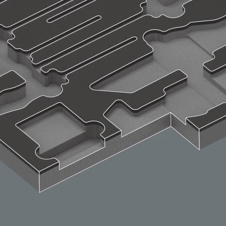Wera 05150160001 9760 Foam insert Stainless set 1