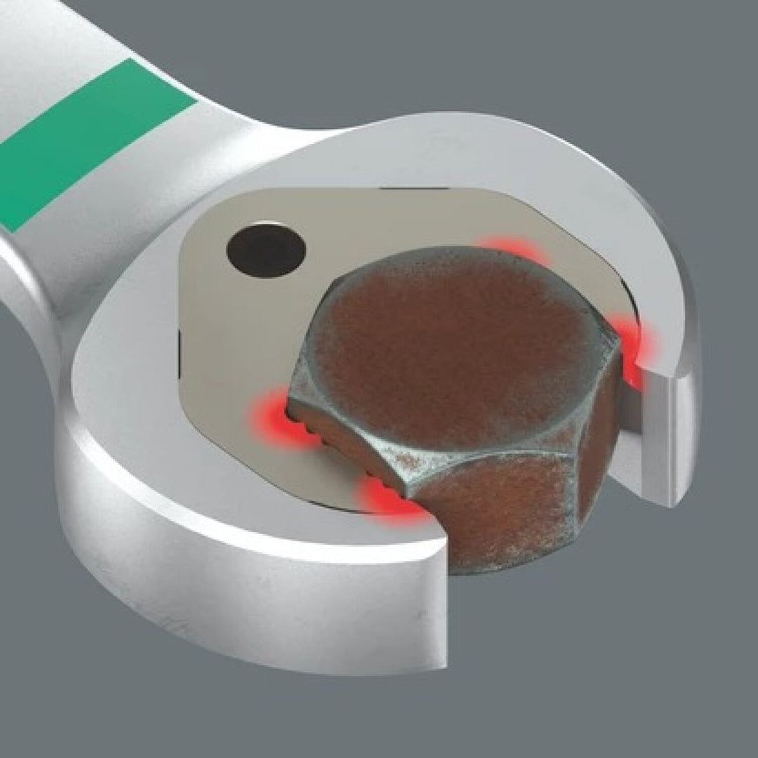 Wera 05020363001 6007 Joker Ratcheting Combination Spanner Sb, Long Design, Imperial, 7/16" X 220 Mm