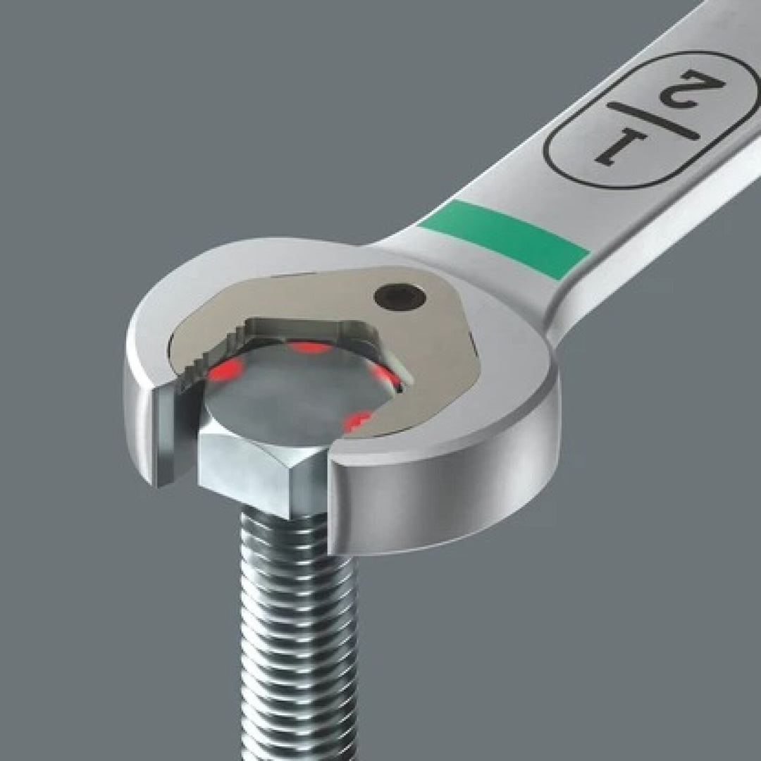 Wera 05020366001 6007 Joker Ratcheting Combination Spanner Sb, Long Design, Imperial, 5/8" X 304.5 Mm