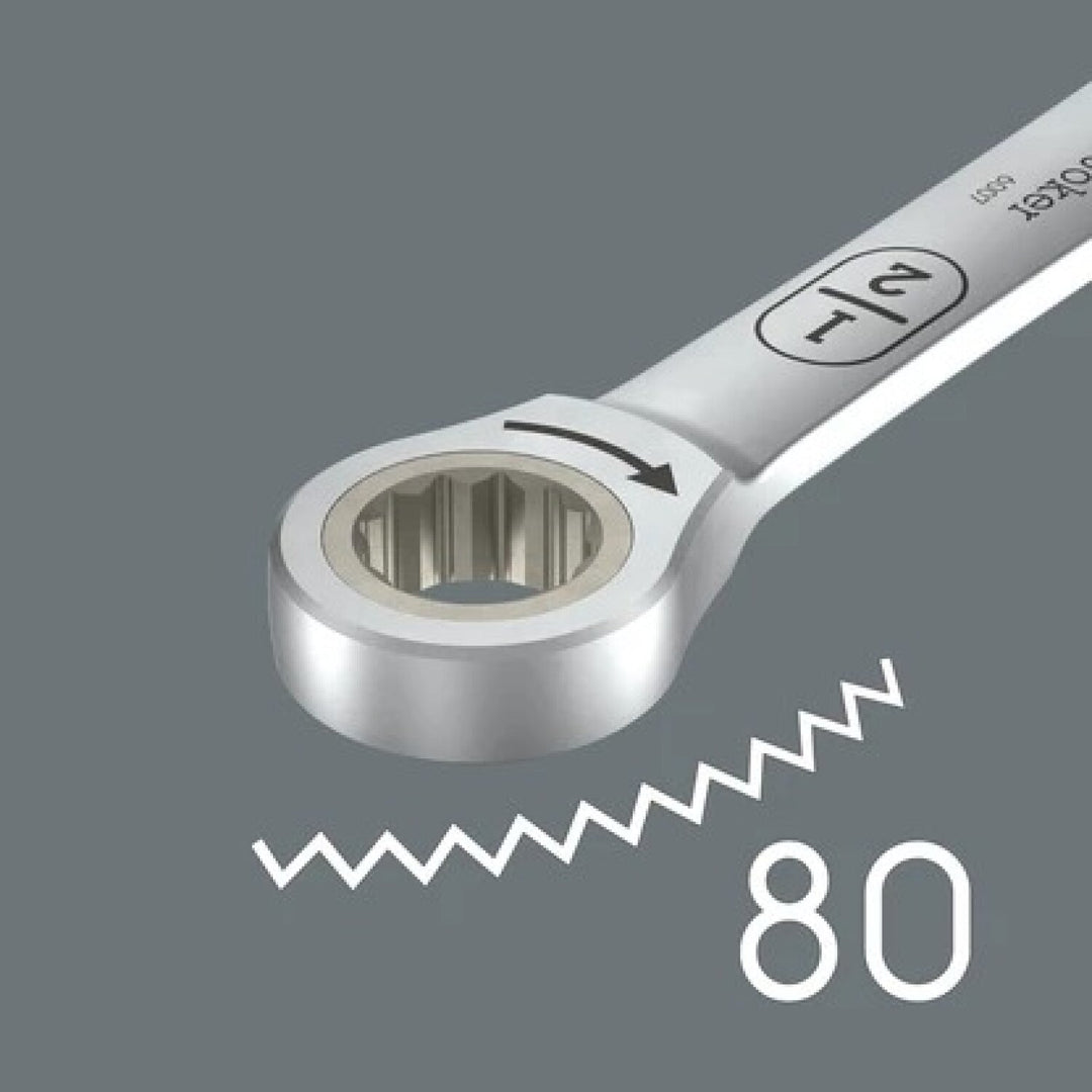 Wera-05020367001 6007 Joker Ratcheting Combination Spanner Sb, Long Design, Imperial, 11/16" X 334 Mm