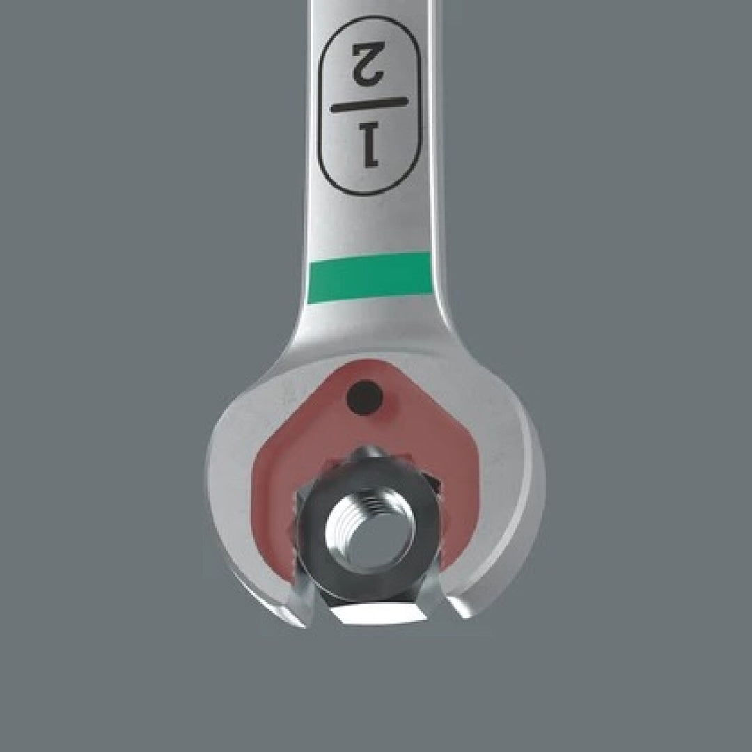Wera 05020363001 6007 Joker Ratcheting Combination Spanner Sb, Long Design, Imperial, 7/16" X 220 Mm