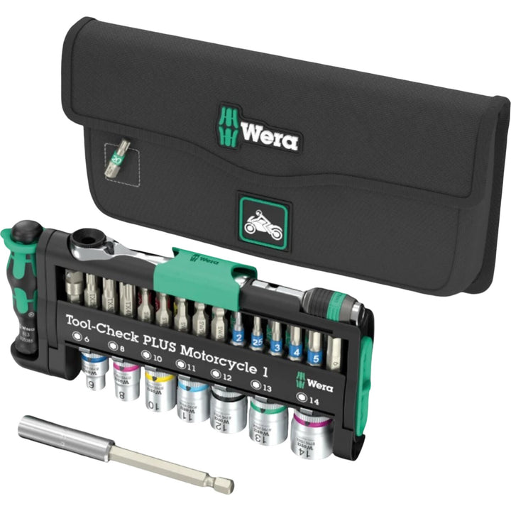 Wera 05049035001 Tool-Check Plus Motorcycle 1, 40 Pieces
