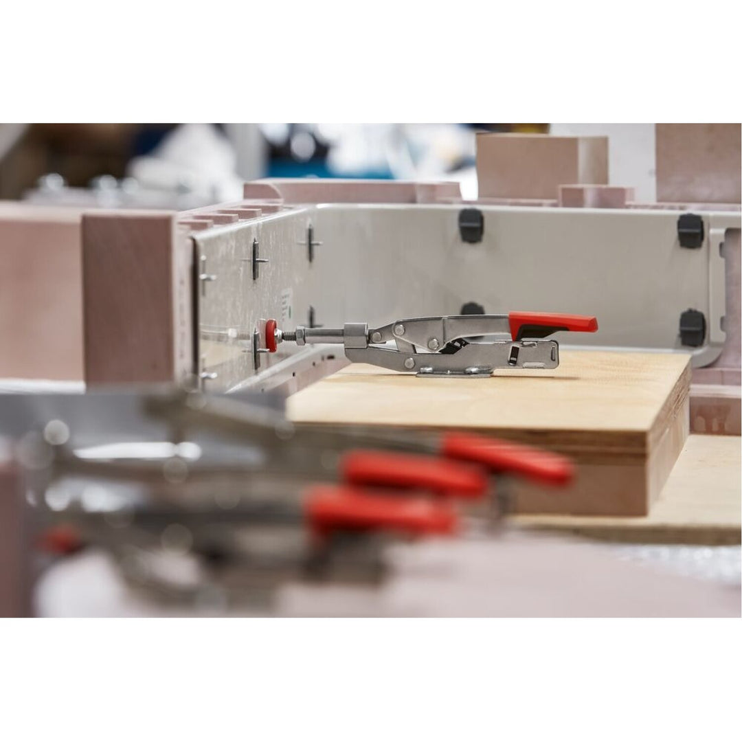 Bessey STC-IHH25 Auto adjust toggle clamp, horizontal push pull, flanged base