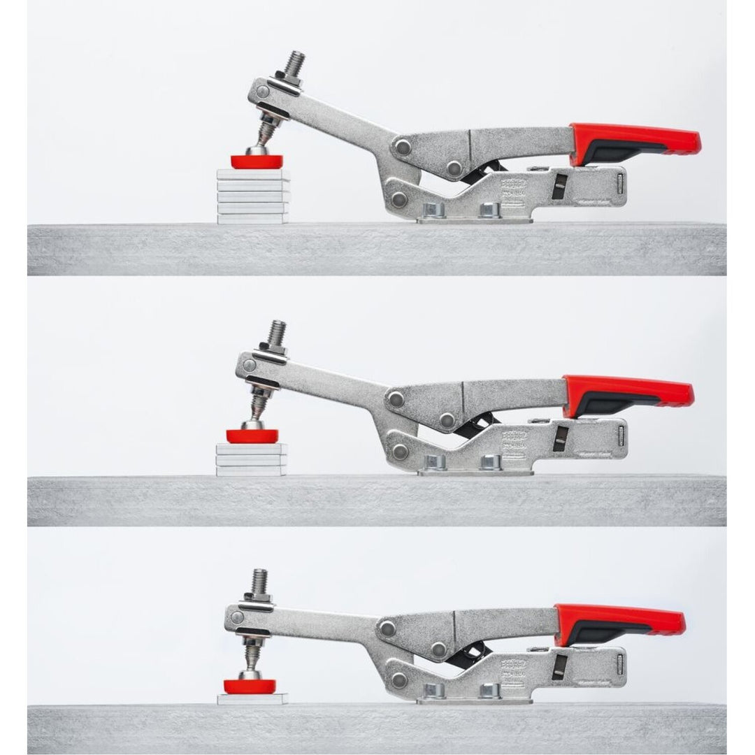 Bessey STC-HH70 Auto adjust toggle clamp, horizontal high profile, flanged base