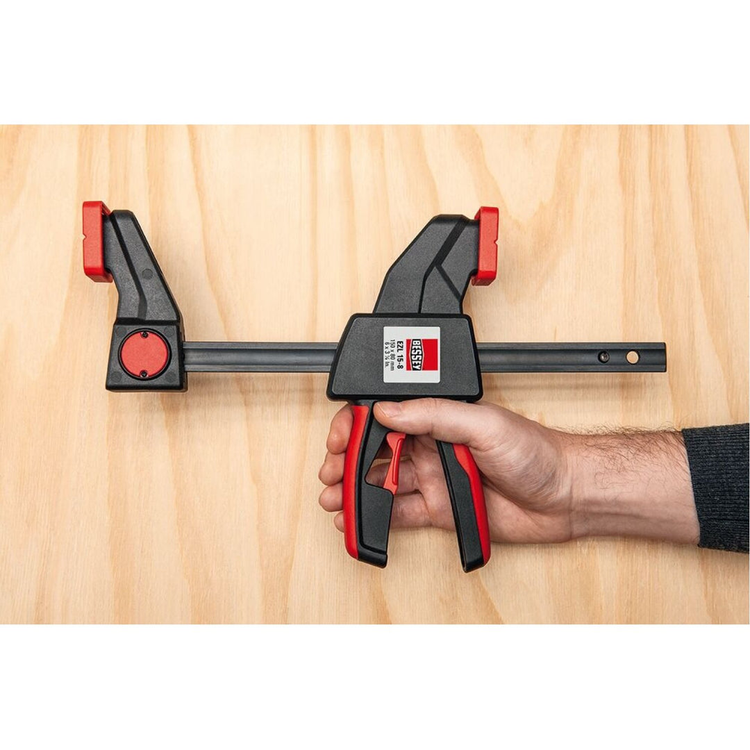Bessey EZS15-8 Clamp, One Hand, EZS Series, 6 In. x 3.5 In., 445 lb