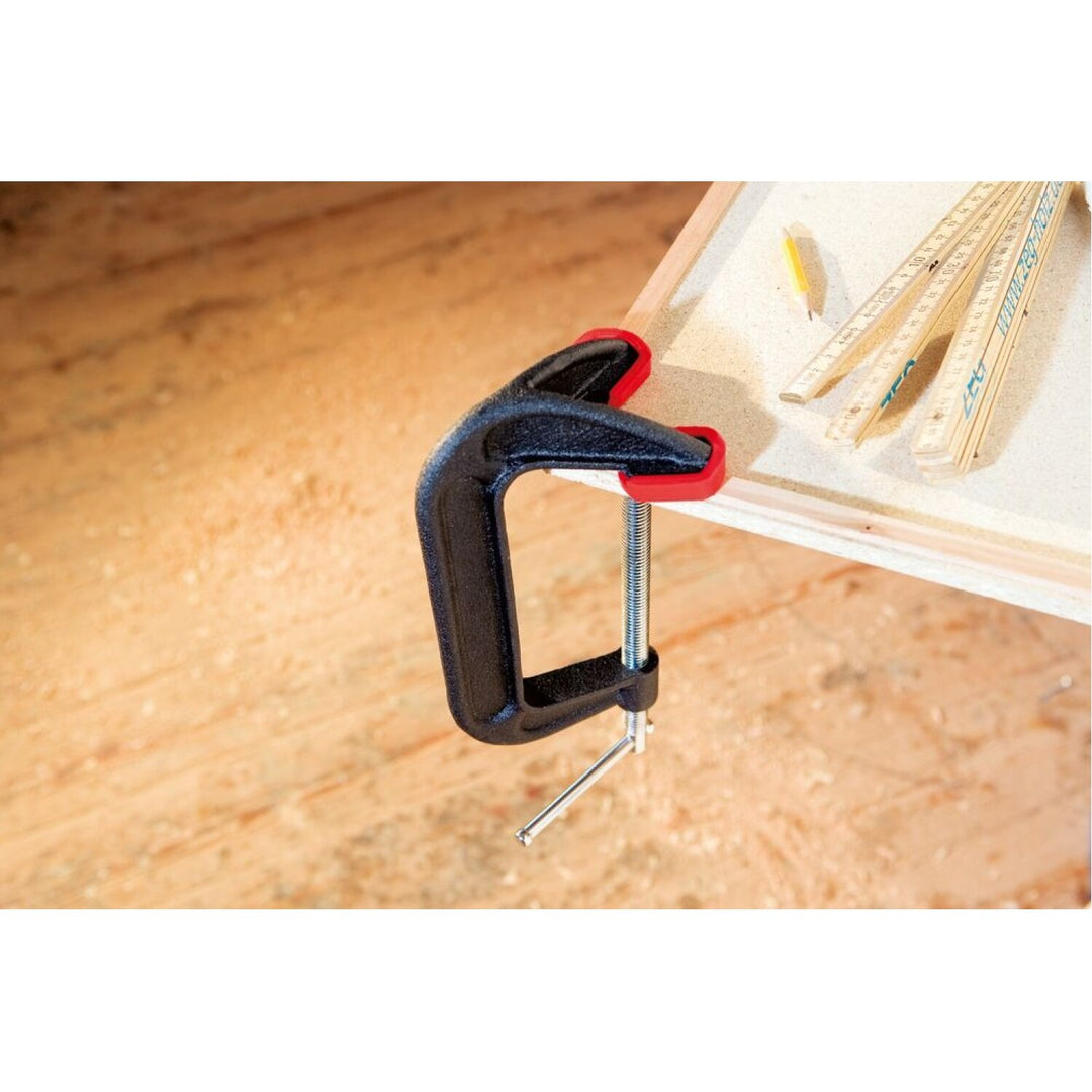 Bessey DHCC-6 Clamp, C-Style, Double Jaw, 6 In. x 2-7/8 In., 1200 lb