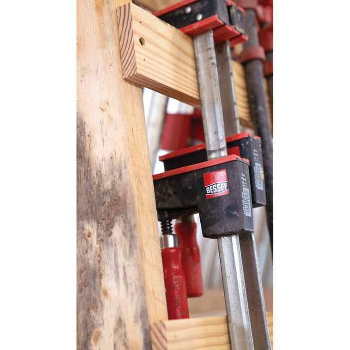 Bessey KRJR-50 Clamp, woodworking, small parallel clamp, REVO JR, 50 In. x 3.25 In, 900 lb