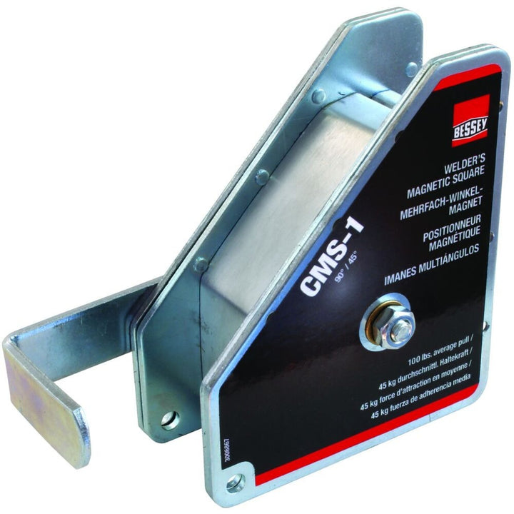 Bessey CMS-1 Magnet, Magnetic Square, 90/45 degree, 100 lb pull
