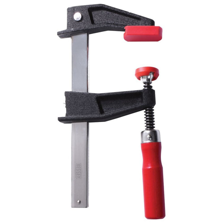 Bessey TGC3.512+2K Clamp, woodworking, clutch style, swivel pads, 3.25 In. x 12 In., 1300 lb