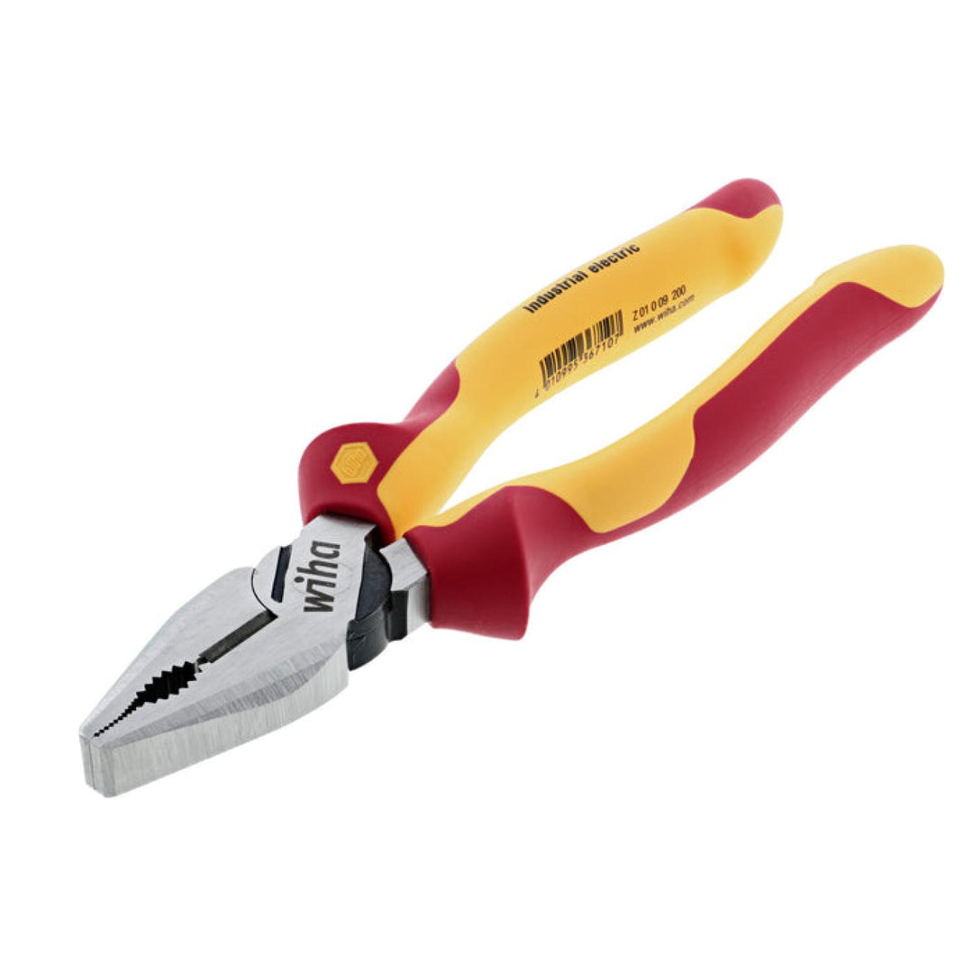 Wiha Tools 32930 Insulated Industrial High Leverage Combination Pliers, 8"
