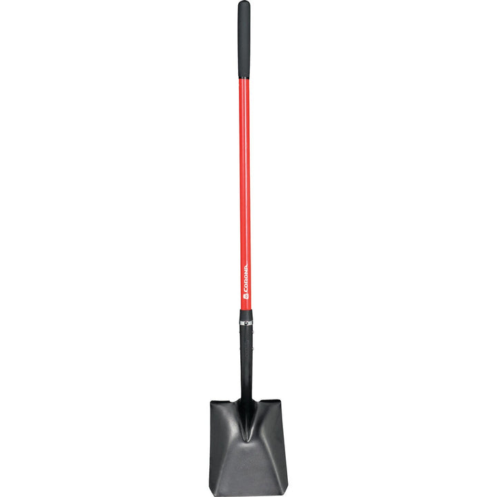 Corona SS 27020 Square Point Shovel, 15-Gauge, 12. in Head, 48 in. Fiberglass Handle
