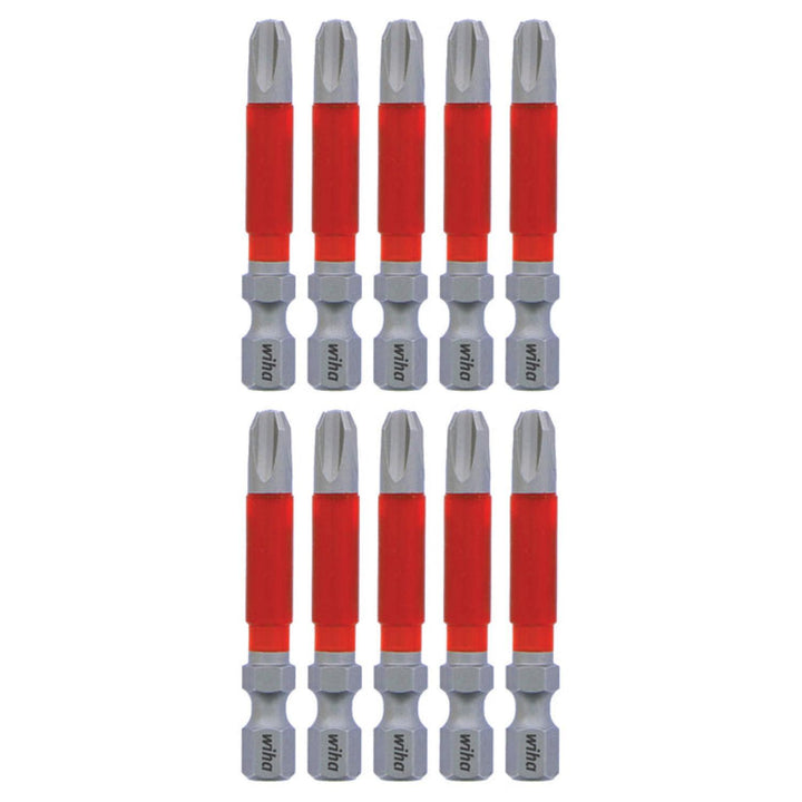 Wiha Tools 76545 MaxxTor Impact Bit Phillips #3 - 49mm - 10 Pack