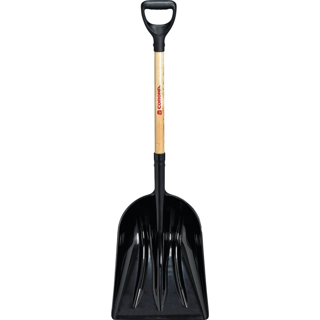 Corona SS 42011 #12 Plastic Western Scoop Shovel, 30 in. Wood D-Grip Handle