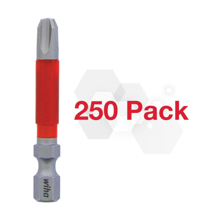 Wiha 76541, Impact Power Bit Phillips #3 - 250 Pk