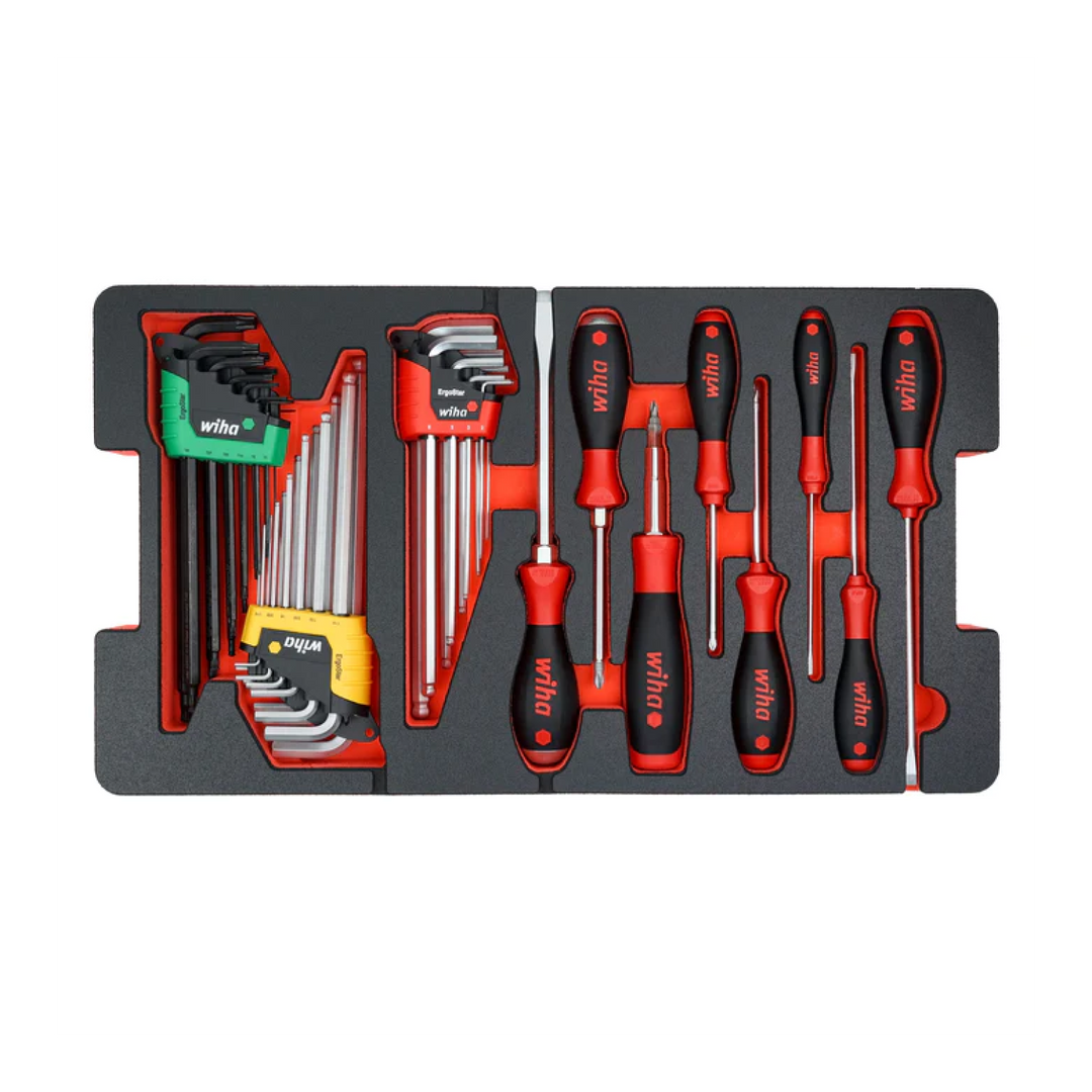 Wiha 92100 194 Piece Premium Kit In Rolling Tool Box