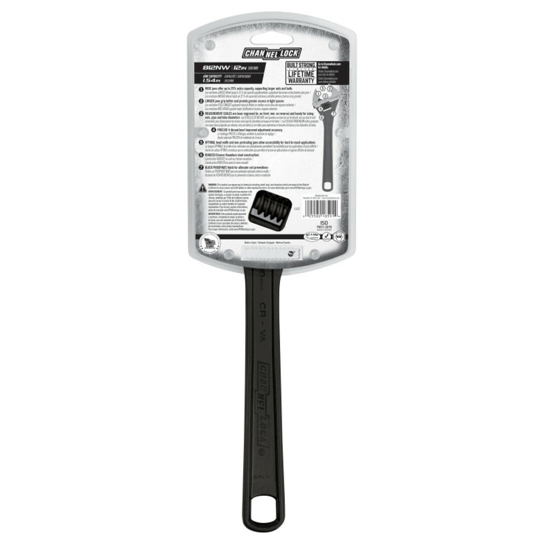 Channellock 812NW 12-inch Adjustable Wrench