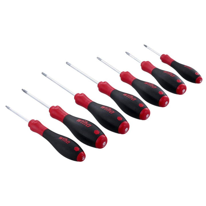 Wiha Tools 36298 SoftFinish Security TORX Screwdriver Set, T7s - T25s, 7 Pc.