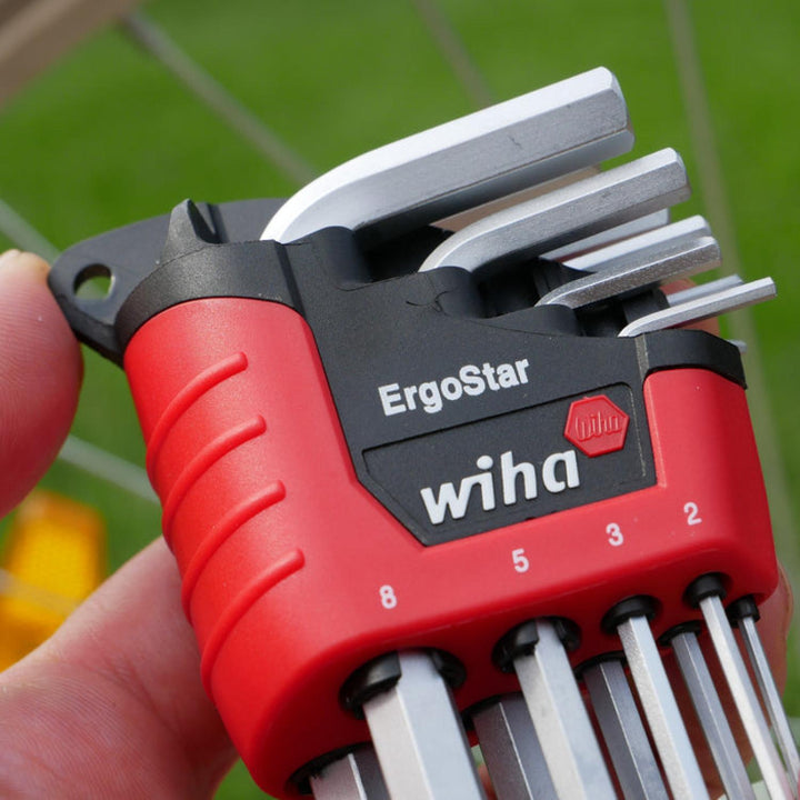 Wiha Tools 66990 MagicRing Screw Holding Ball End Metric L-Keys, 9 Pc. Set