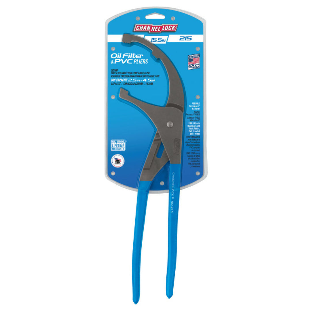 Channellock 215 15.5 Inch Oil Filter/ PVC Plier