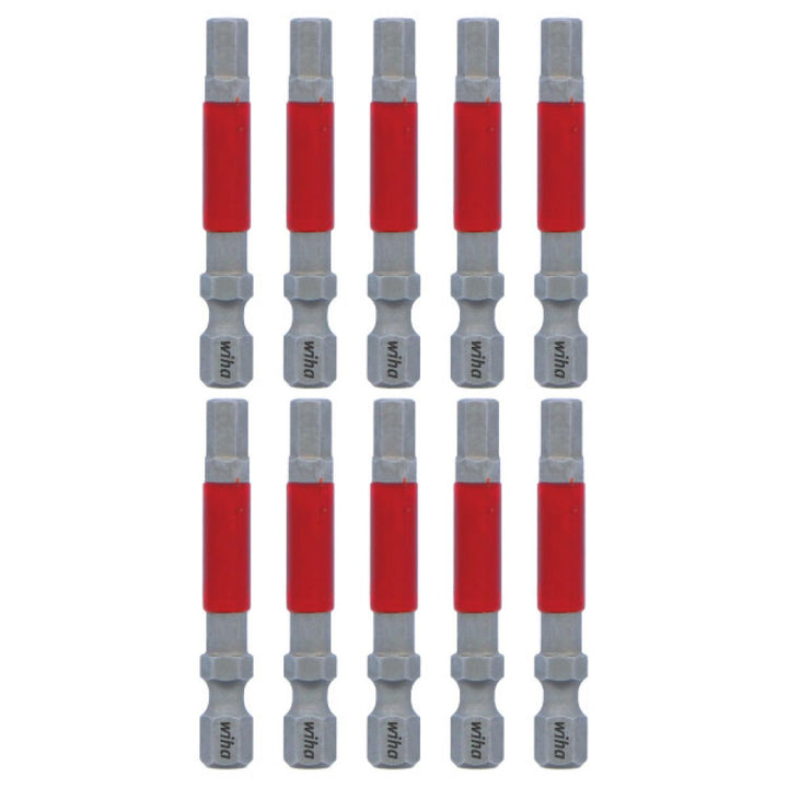 Wiha Tools 76565 MaxxTor Impact Bit Hex 5.0mm x 49mm - 10 Pack