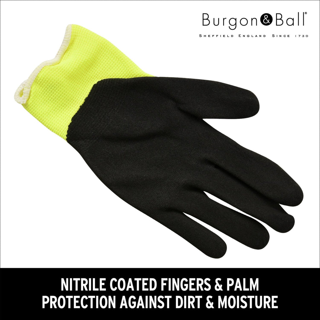 Corona GFB/GGYELLML Florabrite Garden Gloves, Neon Yellow, Medium/Large