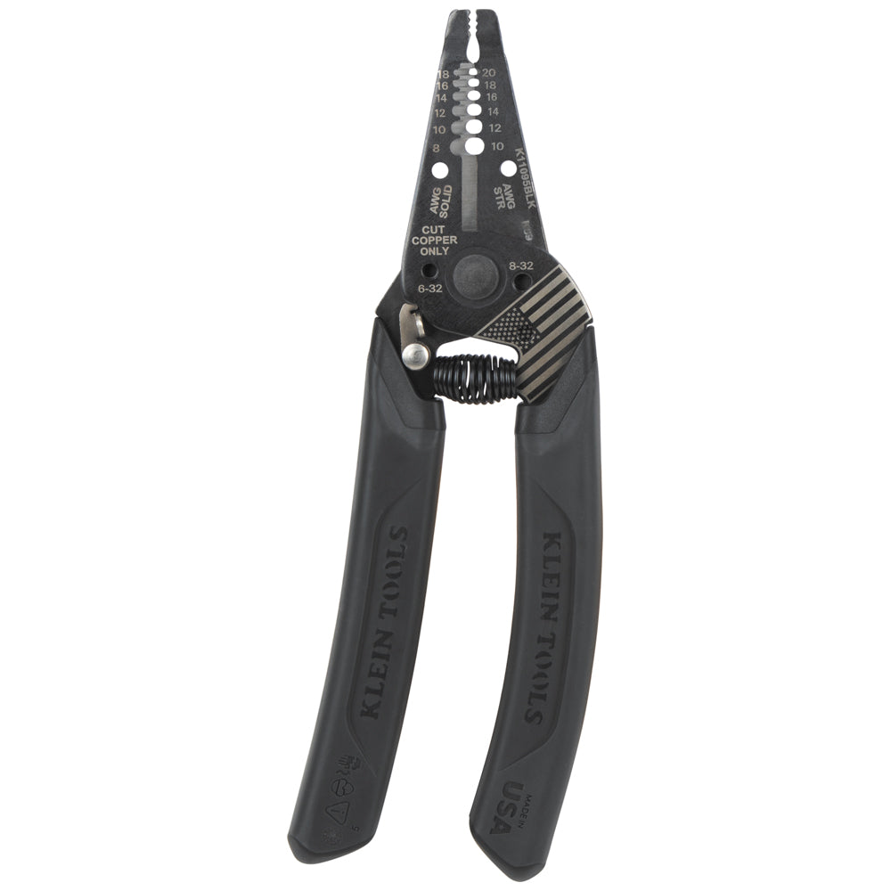 Klein Tools K11095BLK Limited Edition Klein-Kurve Blackout Wire Stripp ...