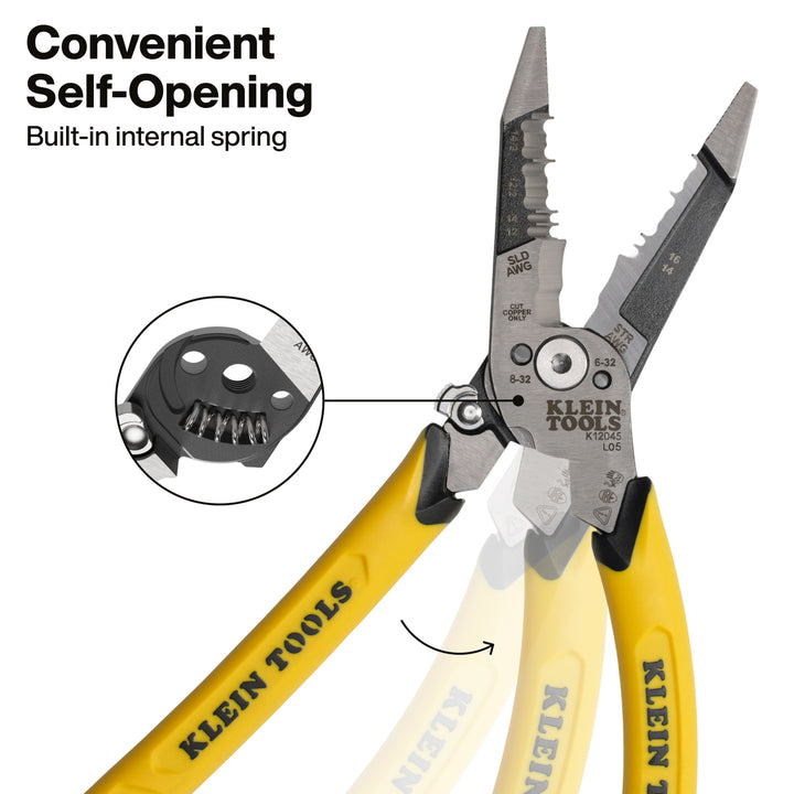 Klein Tools K12045 Slim-Forged Dual NM Cable Stripper / Cutter