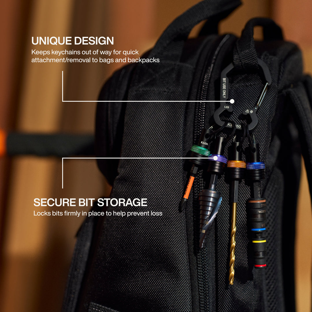 Klein Tools K33850 Bit Holder Keychain Set, 5 Pc.