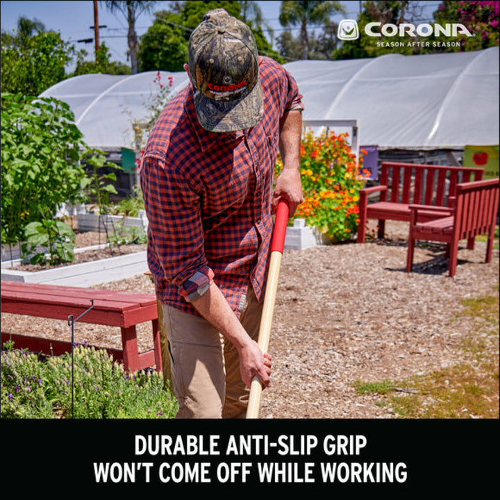 Corona-SH16100 · Forged Hardwood Handle Mortar Hoe, 7 in.