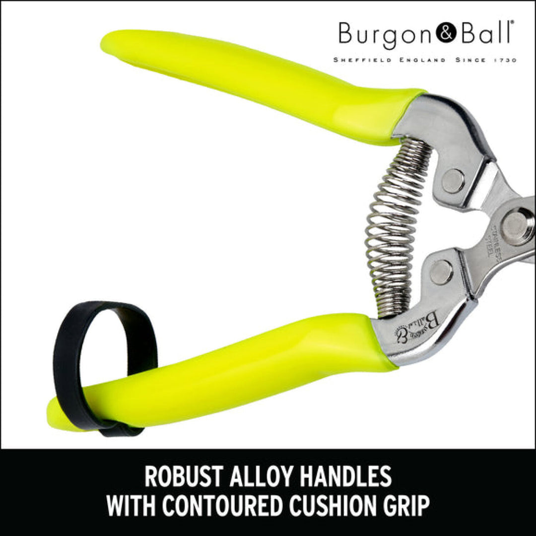 Corona GFB/FSYELL RHS® Florabrite Flower & Harvesting Snip Neon Yellow
