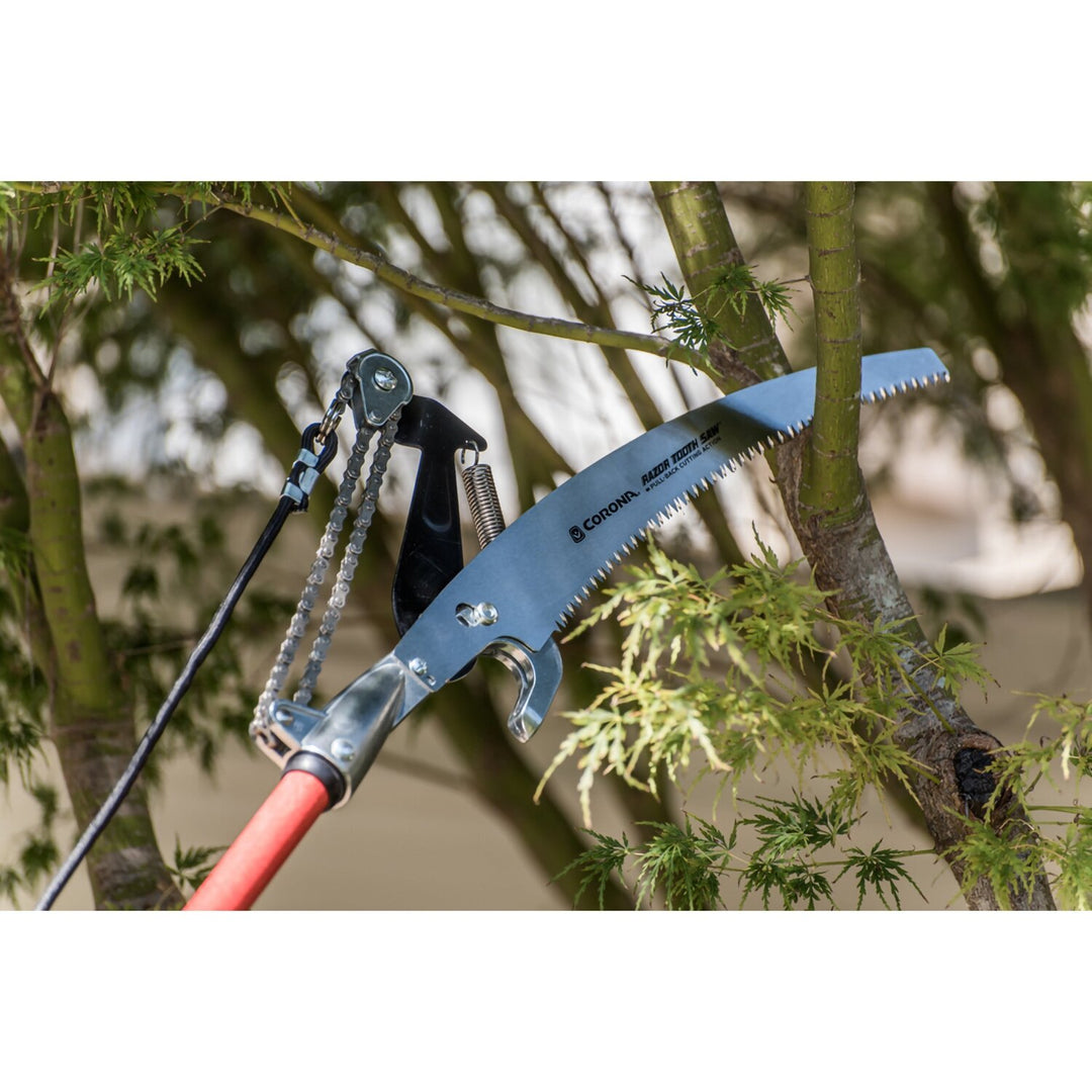 Corona TP 6870 Dual Compound-Action Tree Pruner with RazorTOOTH Saw Blade, 14 ft.