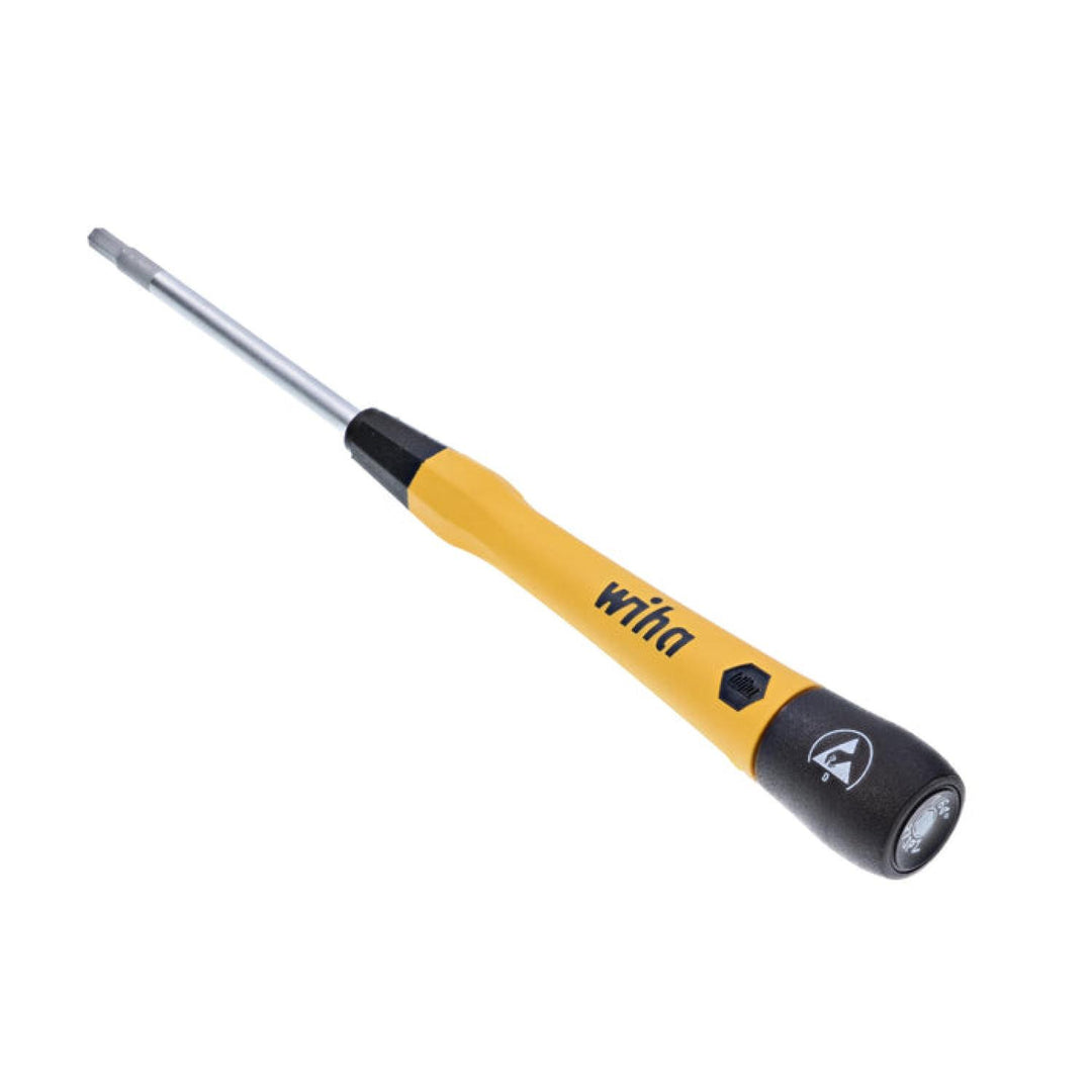 Wiha Tools 27559 ESD Safe PicoFinish Precision Screwdriver - Hex 7/64" x 60mm
